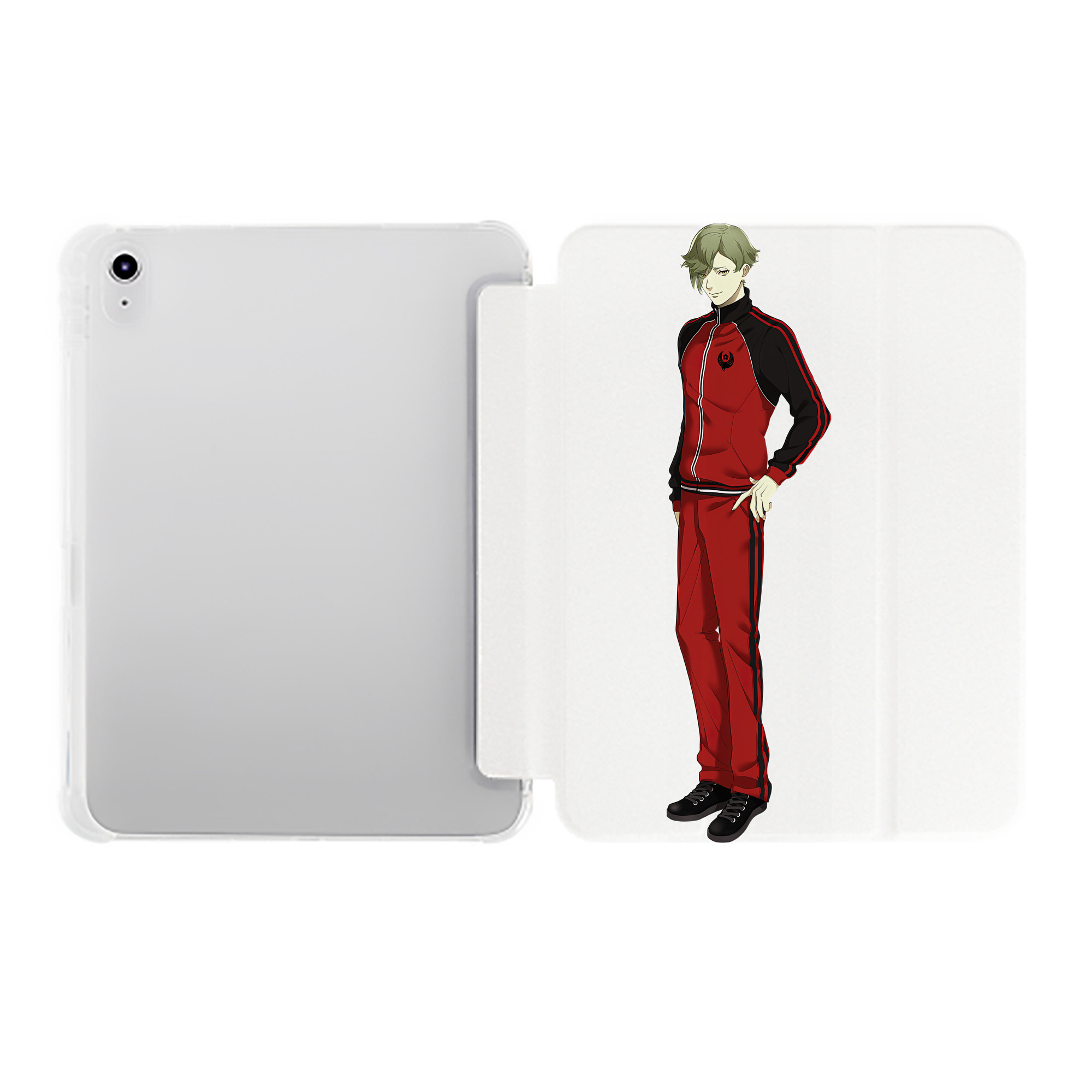（画像用） 刀剣乱舞 Touken Ranbu IPad ケース ペン収納付き 三つ折りスタンド PUレザー×シリコン 対応機種9.5/10.5/10.9インチ